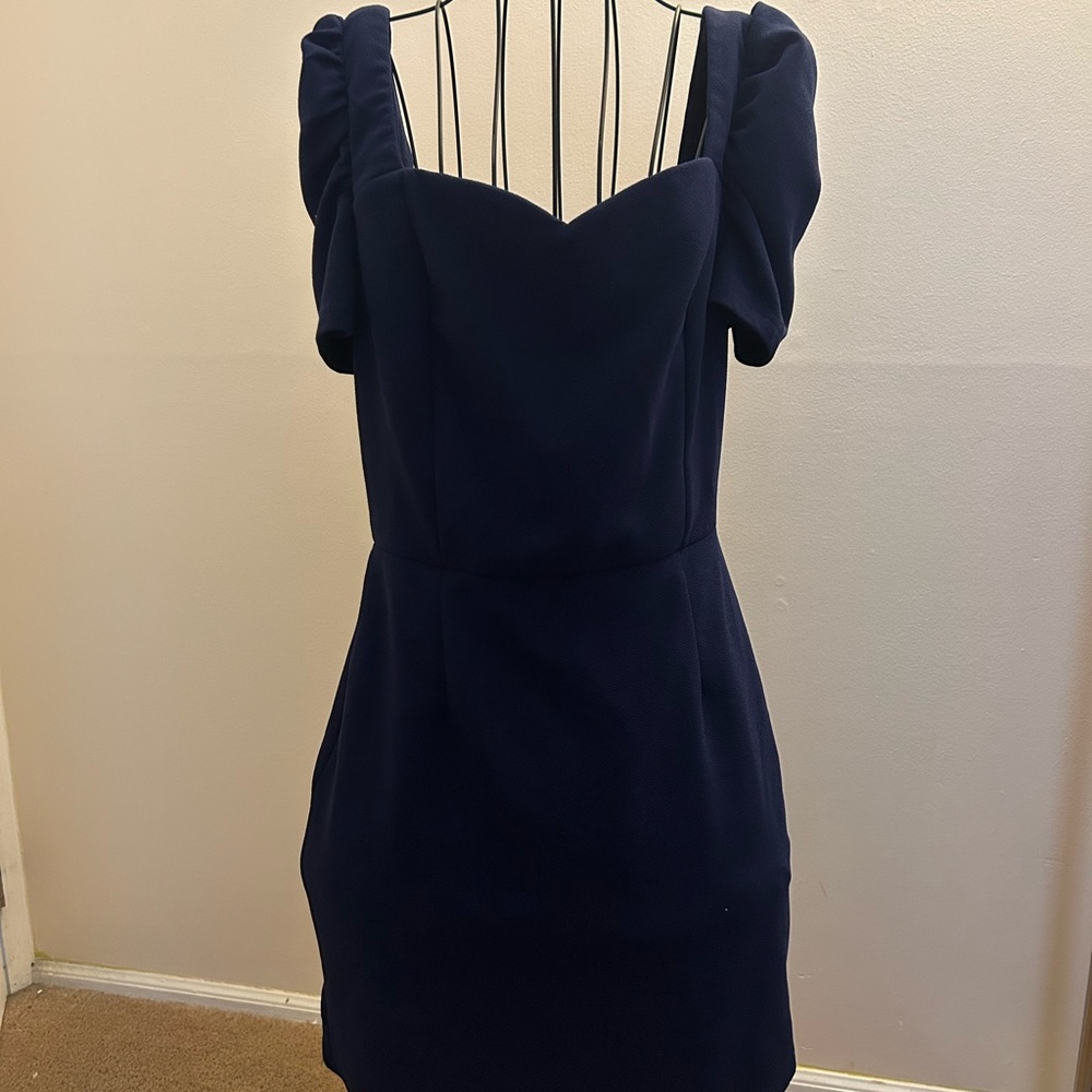 SHEIN Navy Blue Mini Dress